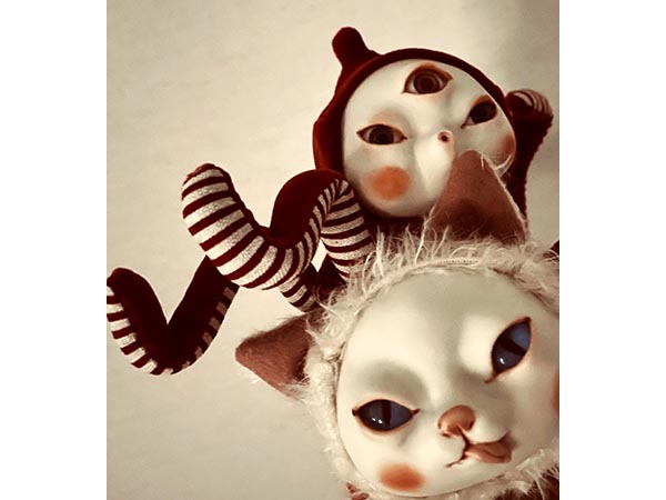 【予告】おにんぎょ屋 葉　個展｢猫ちゃんとあやしいお友達｣作品販売についてのご案内